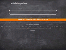 Tablet Screenshot of nickelminespool.com